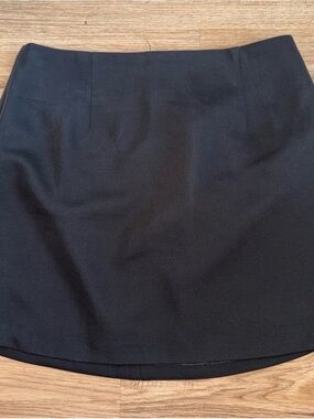 Blue Blush Black A-Line Mini Skirt